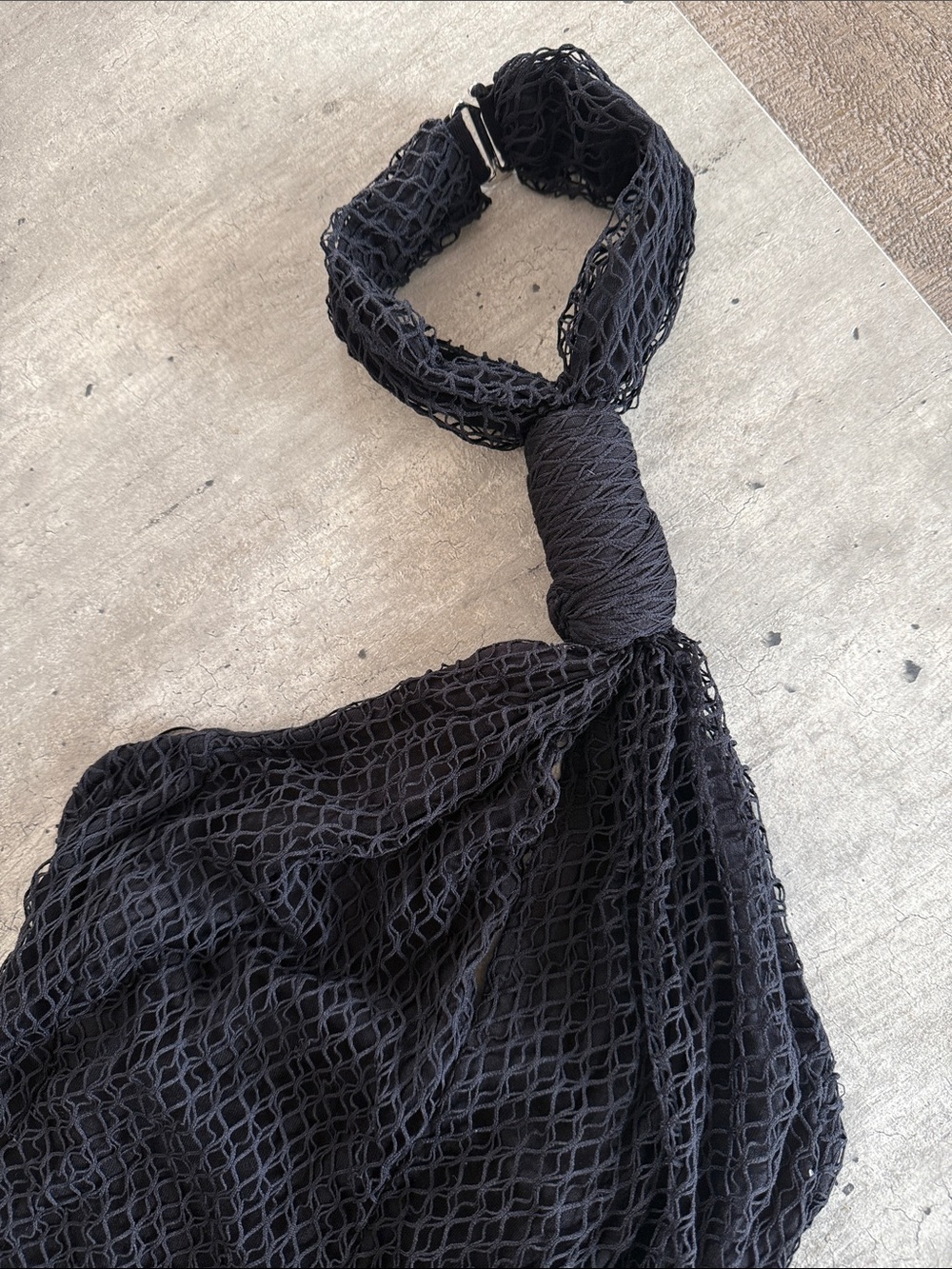 Helmut Lang Mesh Halter Bodycon Midi Dress - Picture 4 of 6